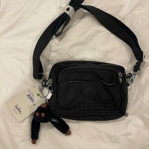 Kipling Meryl Black Crossbody Belt Convertible Bag AC2491
